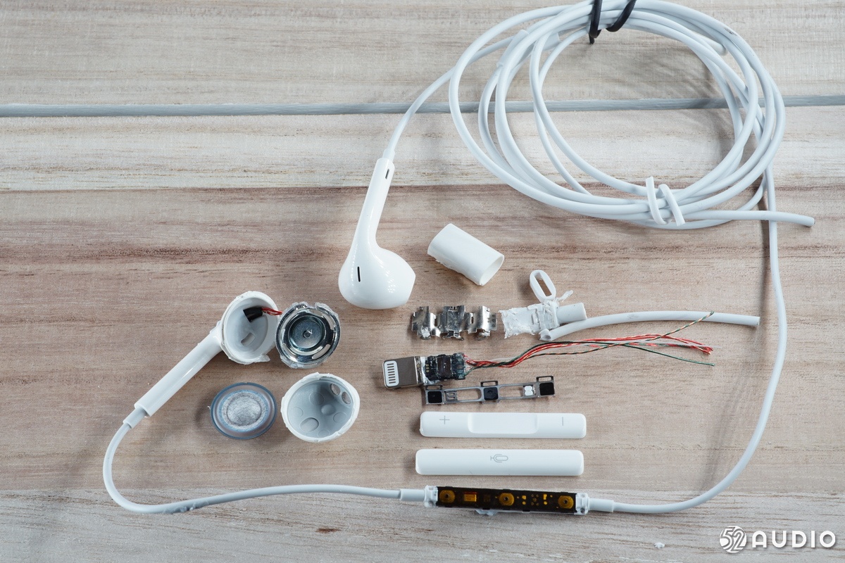拆解报告：Apple苹果Lightning接口的EarPods耳机-我爱音频网