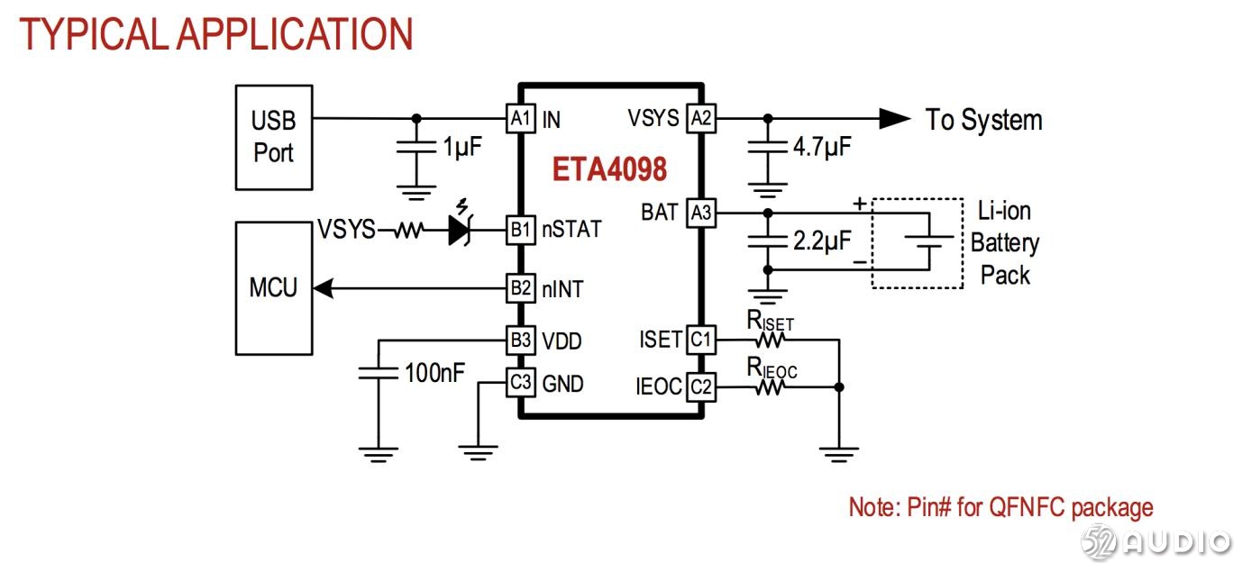 钰泰推出ETA4098电源管理IC，充电+路径管理+锂电保护三合一，1.75*1.75超小封装！-我爱音频网