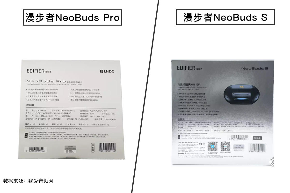 漫步者NeoBuds Pro和NeoBuds S拆解对比，相同设计，不同蓝牙音频解决方案-我爱音频网