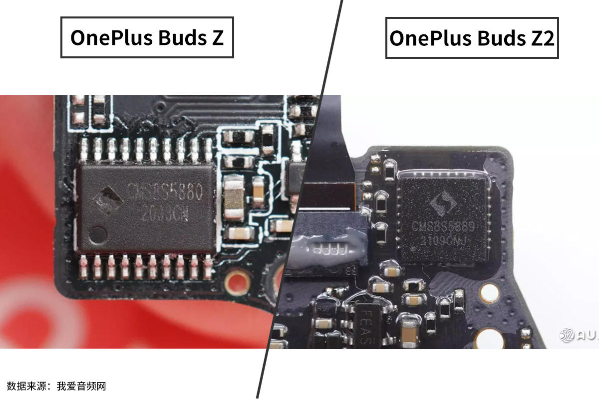 拆解对比：OnePlus Buds Z和OnePlus Buds Z2-我爱音频网