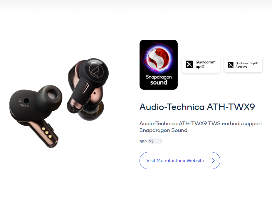 铁三角 ATH-TWX9支持Snapdragon Sound骁龙畅听 自带紫外线杀菌功能的TWS耳机-我爱音频网