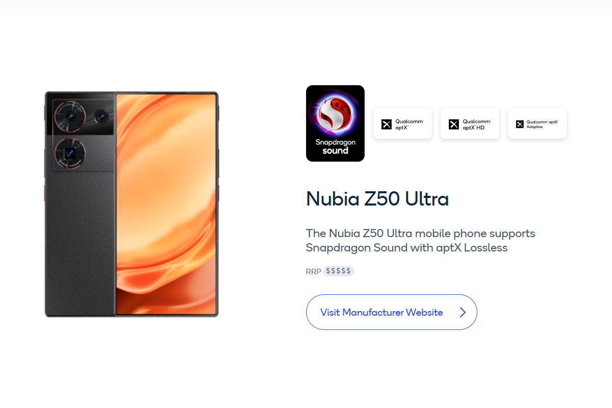 Nubia Z50 Ultra支持Snapdragon Sound骁龙畅听 影像视听全面手-我爱音频网