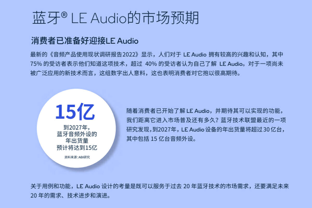 LE Audio爆发在即，解读未来音频产品功能应用，27年出货量将达15亿台-我爱音频网