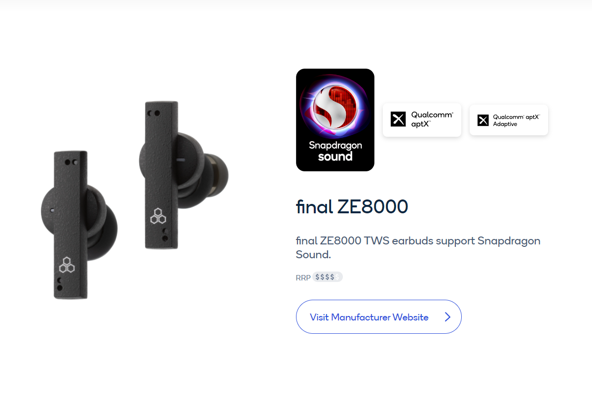 final ZE8000支持Snapdragon Sound骁龙畅听 日系TWS耳机集大成之作-我爱音频网