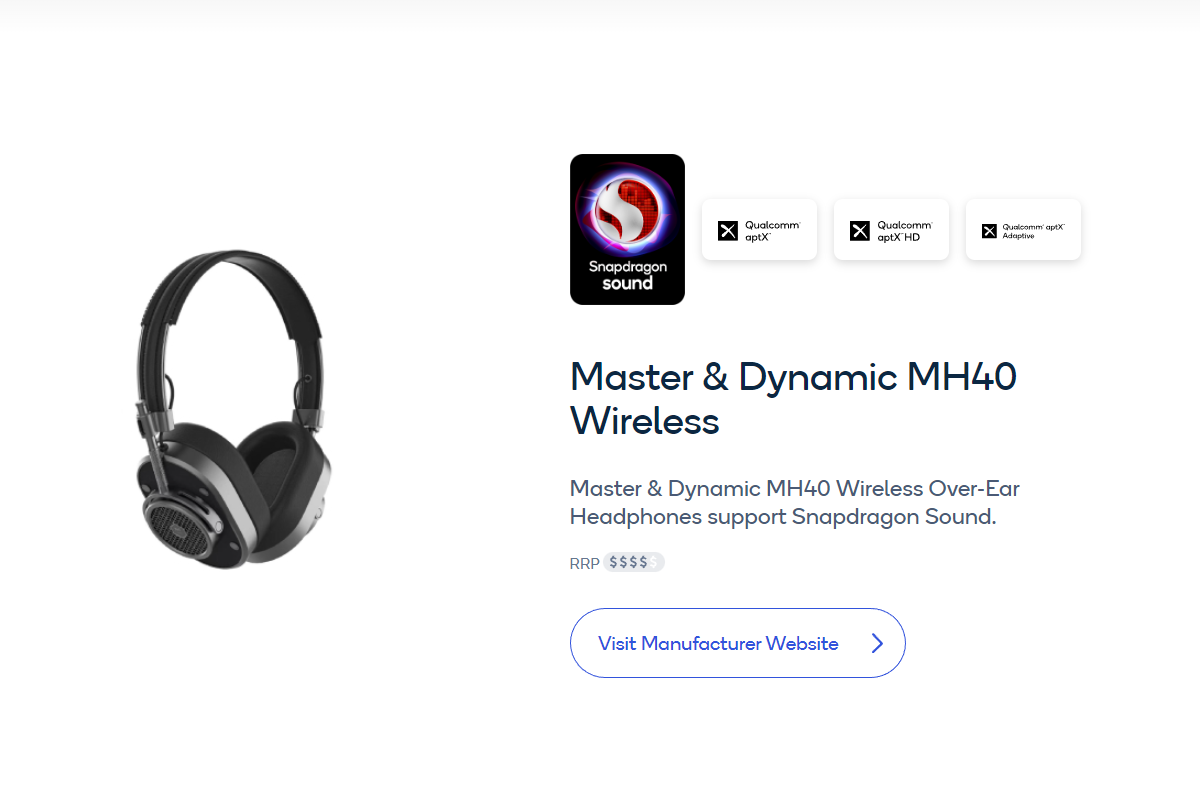 Master & Dynamic MH40 Wireless支持Snapdragon Sound骁龙畅听 精致复古之选-我爱音频网